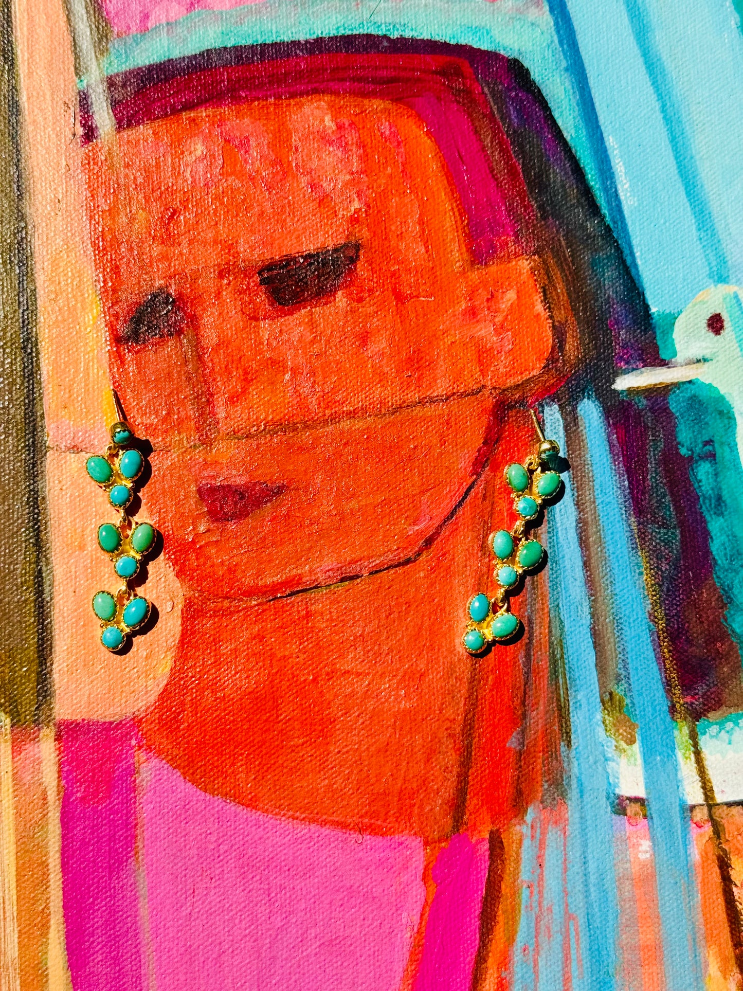 TULUM DANGLE EARRINGS-MEDIUM