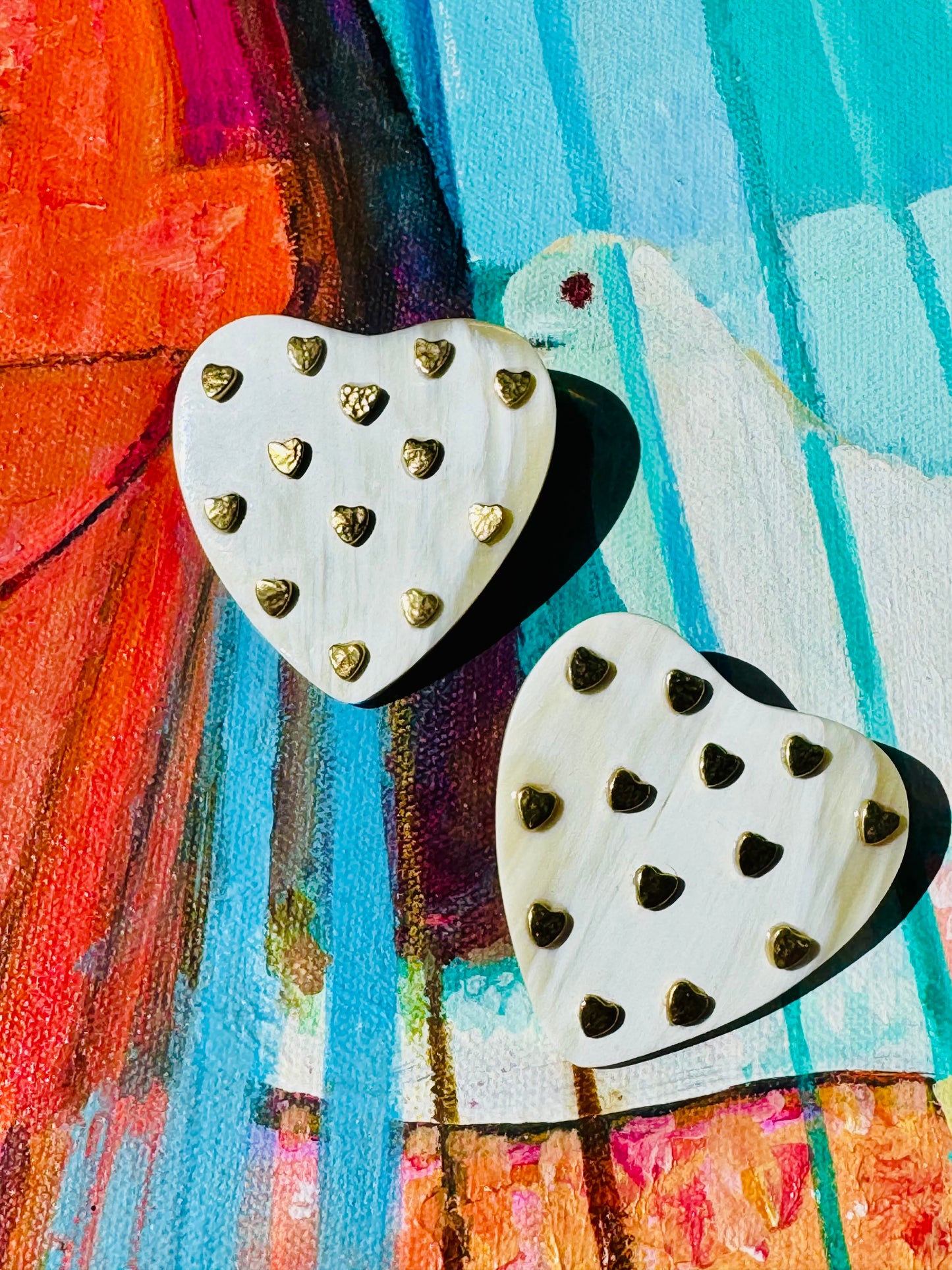 Mod Safari Heart-Single-Brass