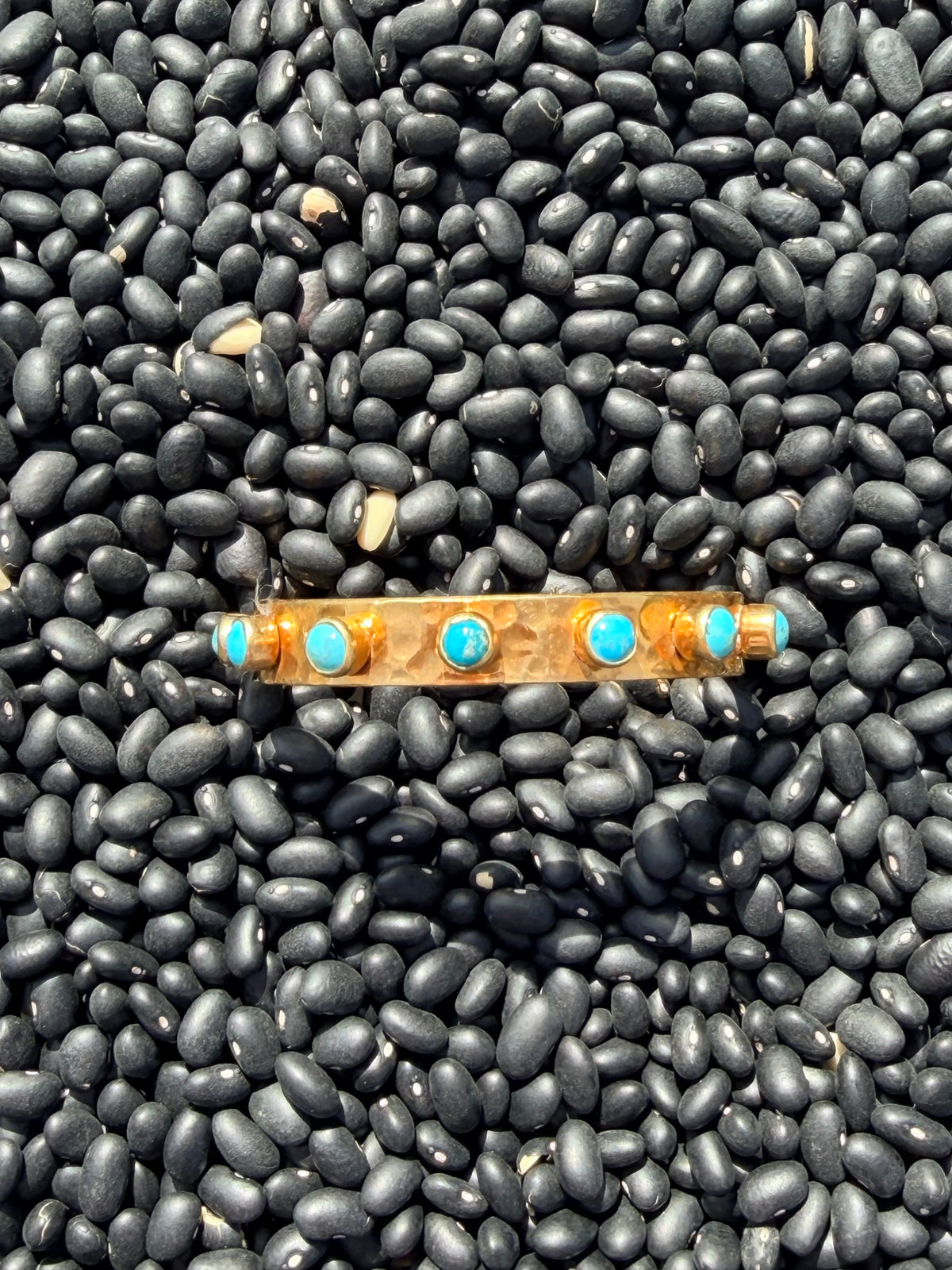 HAMMERED CUFF-TURQUOISE