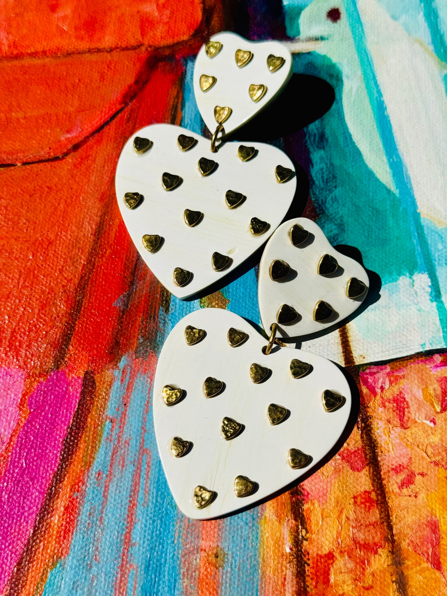 Mod Safari Heart-Double-Brass