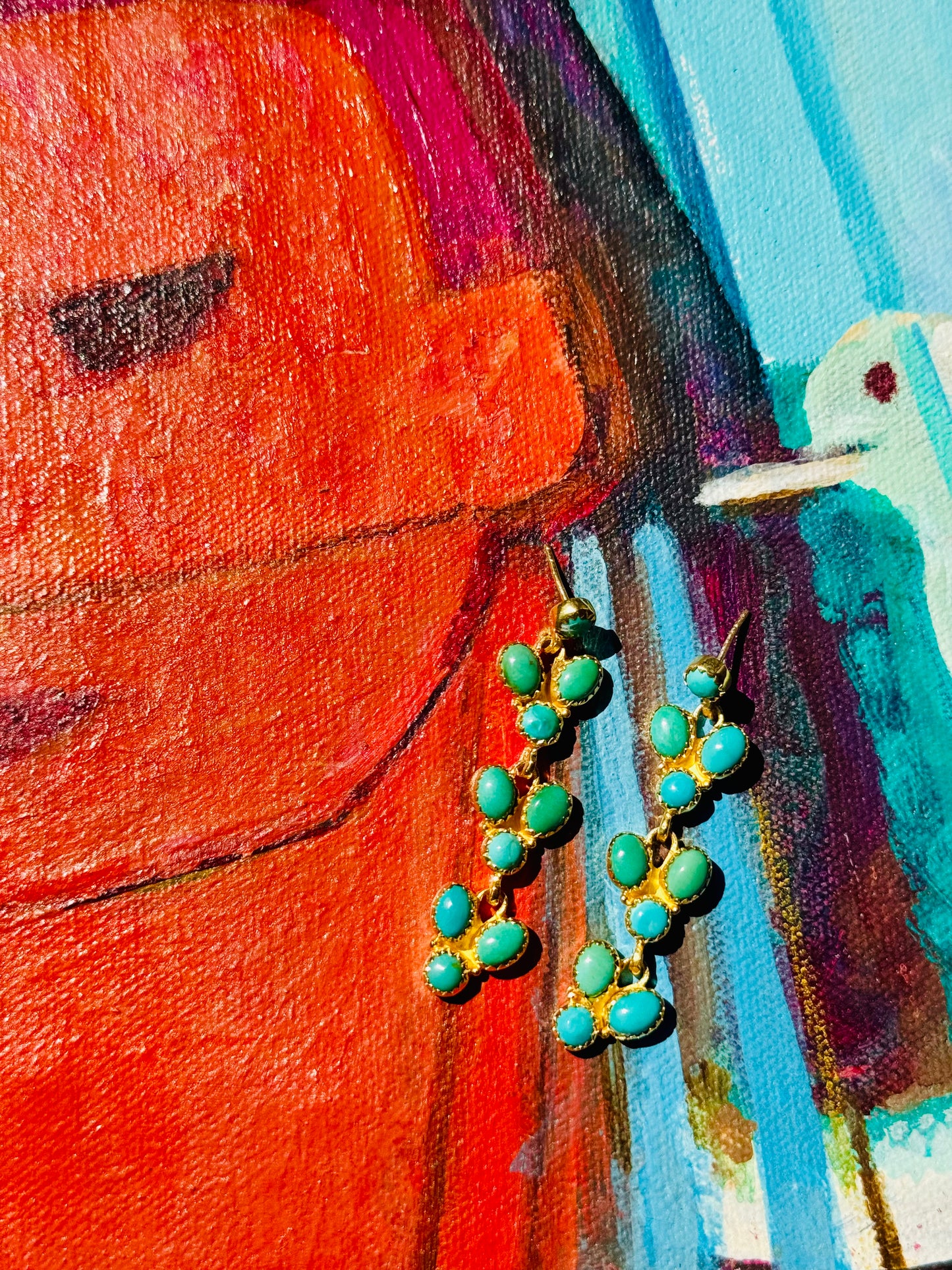 TULUM DANGLE EARRINGS-MEDIUM