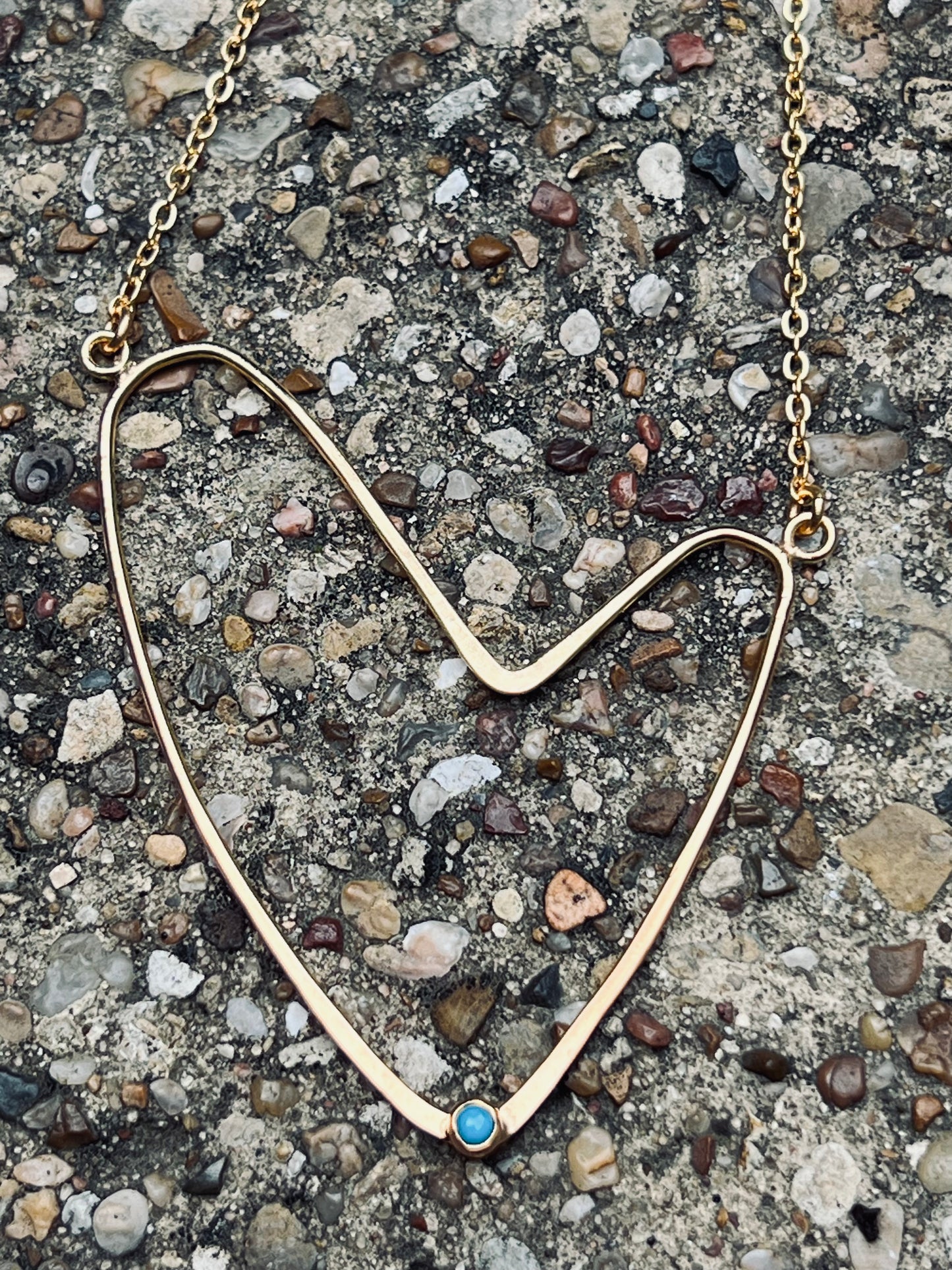CONFETTI DOT HEART NECKLACE-MADE TO ORDER