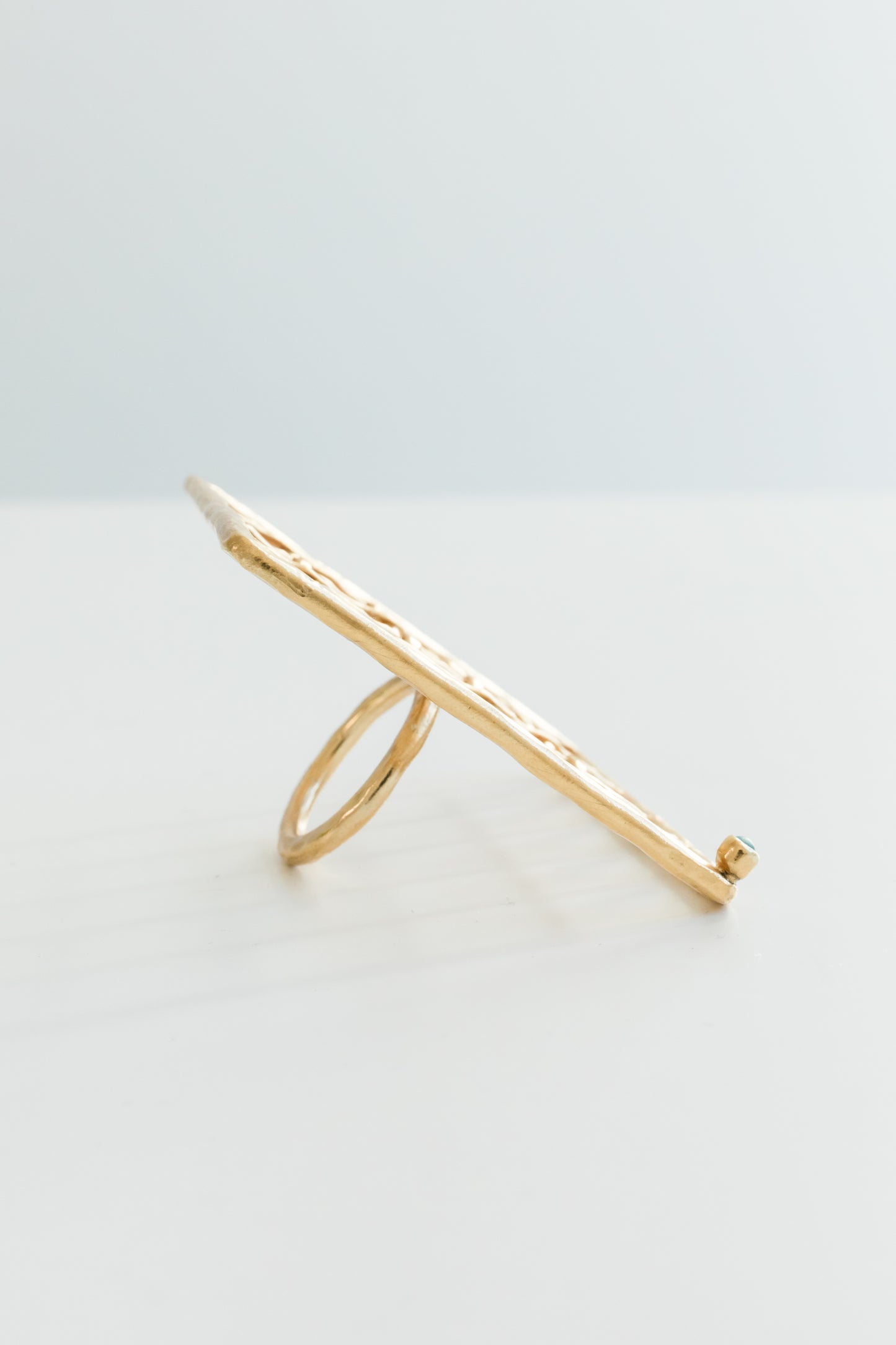 MARIA BASKETWEAVE CIRCLE RING-LARGE-MADE TO ORDER
