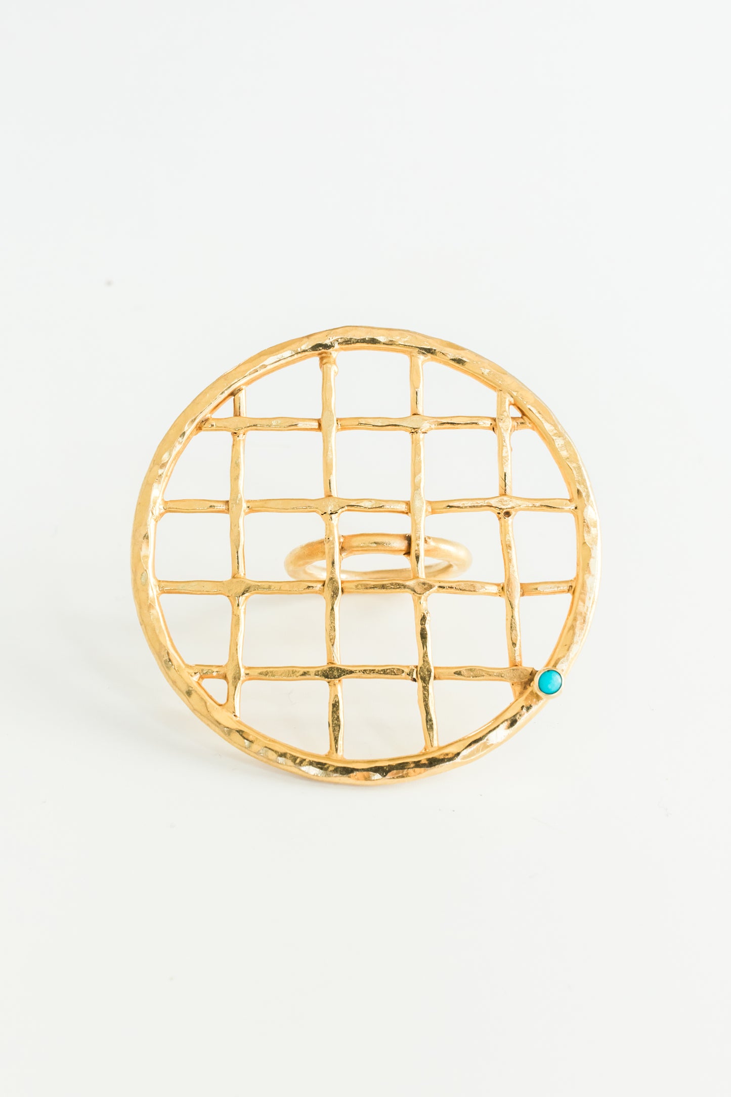 MARIA BASKETWEAVE CIRCLE RING-LARGE-MADE TO ORDER