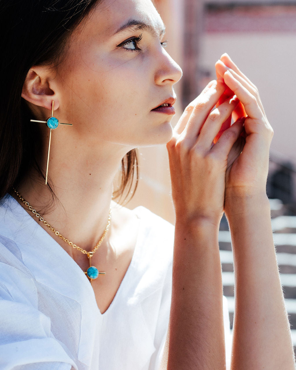 CORE CROSS NECKLACE-ROMANS 8:28