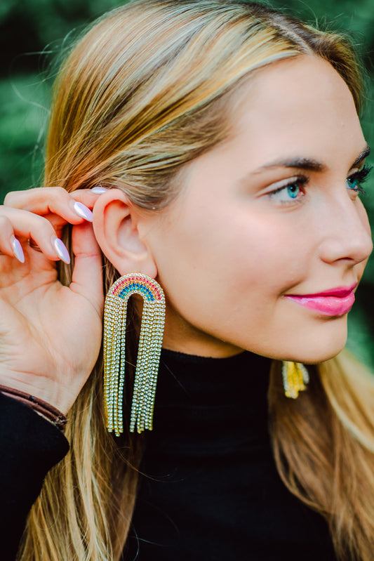 Brooke Rainbow Crystal Dangle