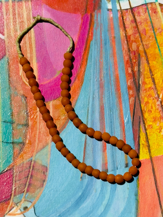 TULUM GLASS BEADS-ORANGE