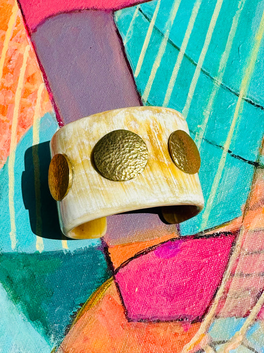 Mod Safari Cuff-Large-Brass