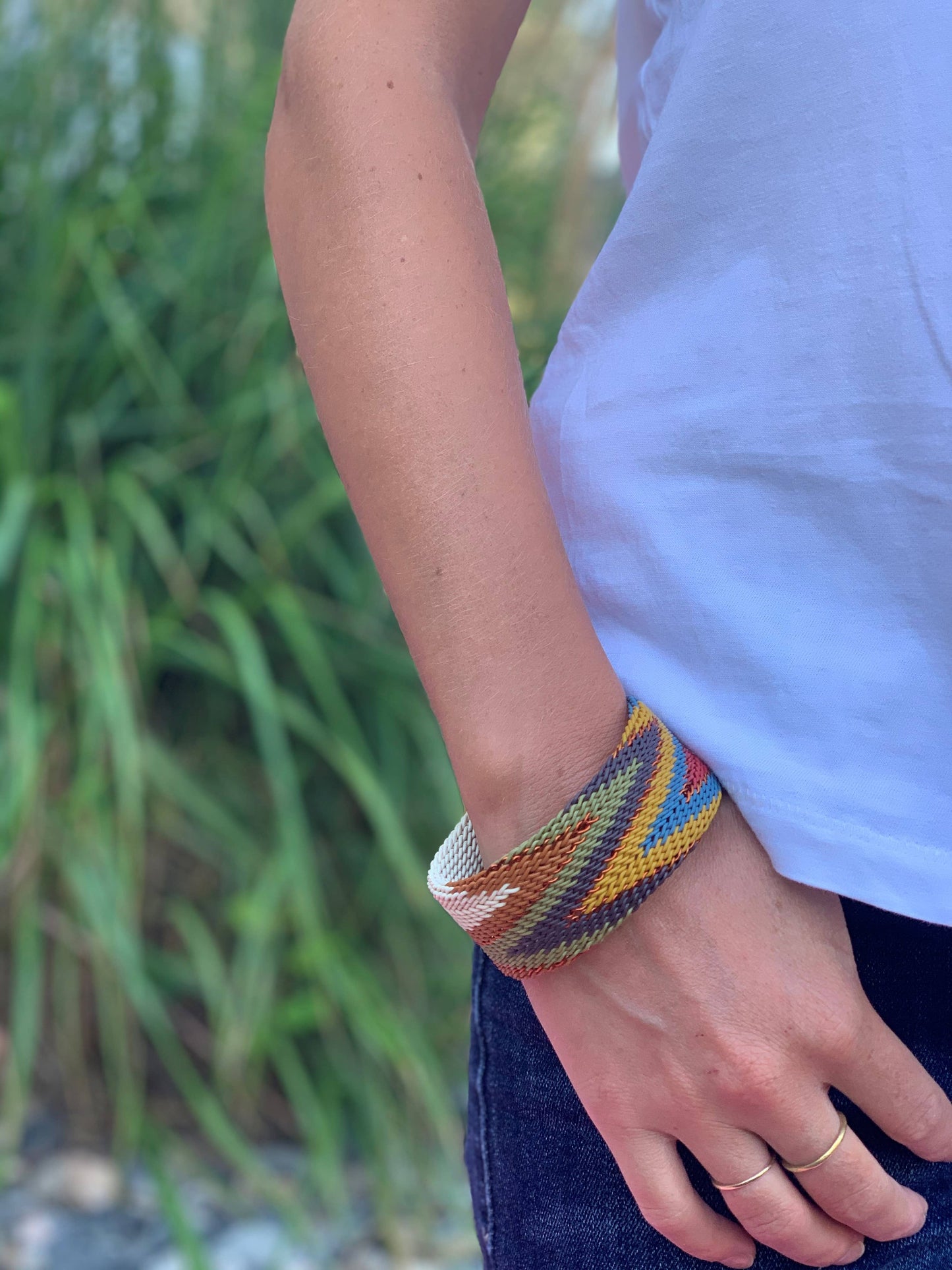 Telephone Wire Bangle: African Spirit