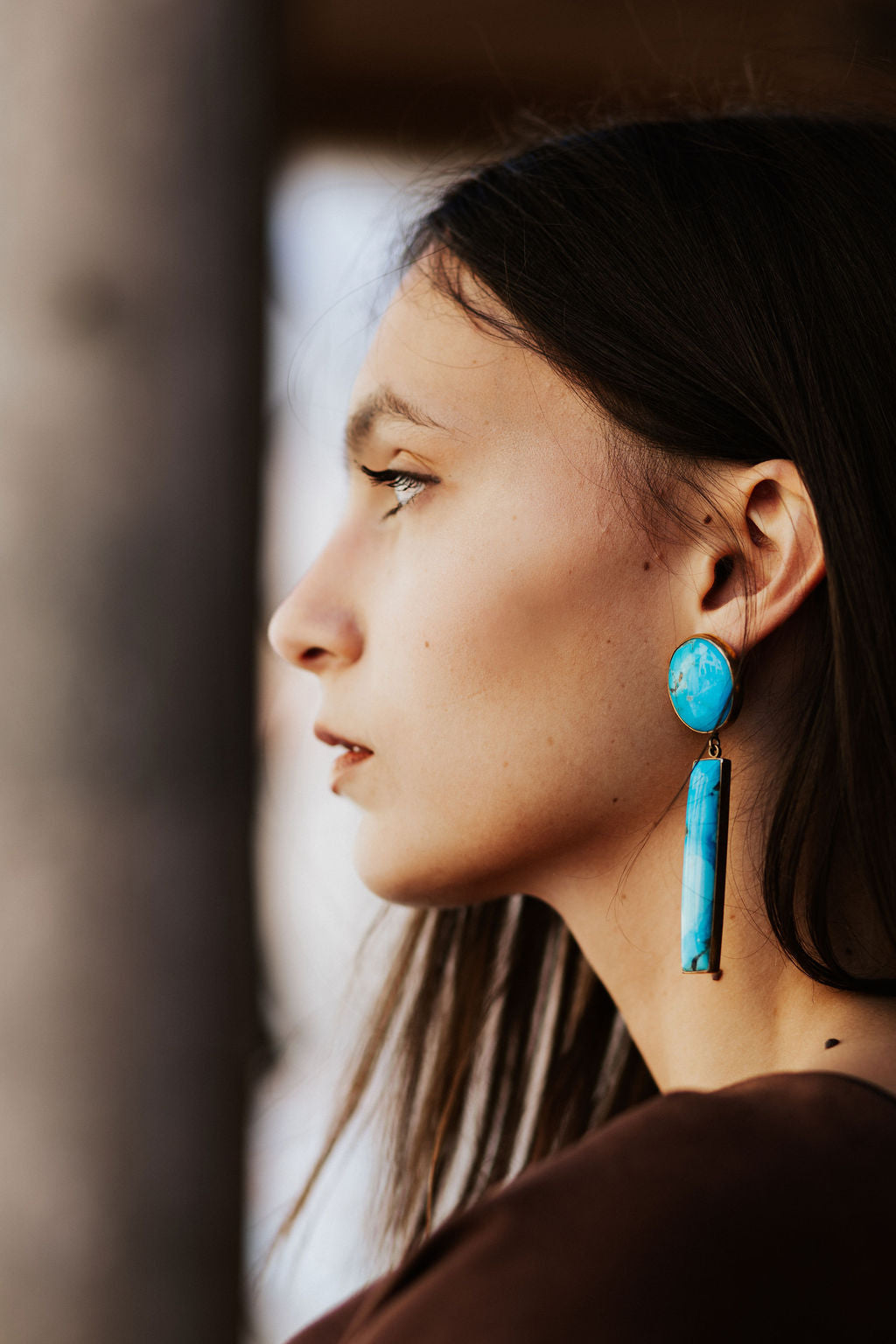 CIRCLE+BAR EARRING-PRE-ORDER-NOVEMBER DELIVERY