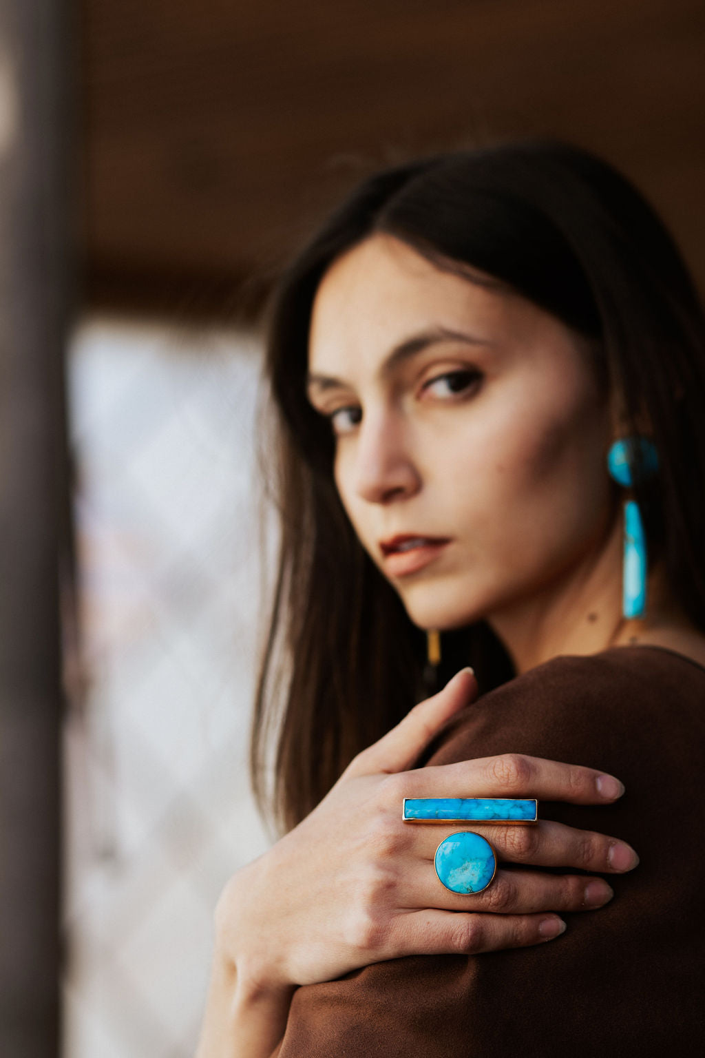 CIRCLE+BAR EARRING-PRE-ORDER-NOVEMBER DELIVERY