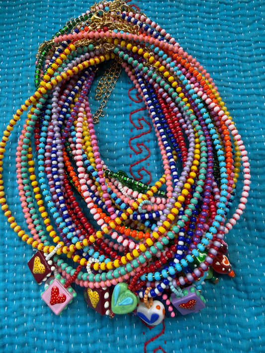 LOVE LETTER NECKLACE: DM TO CHOOOSE COLORWAY