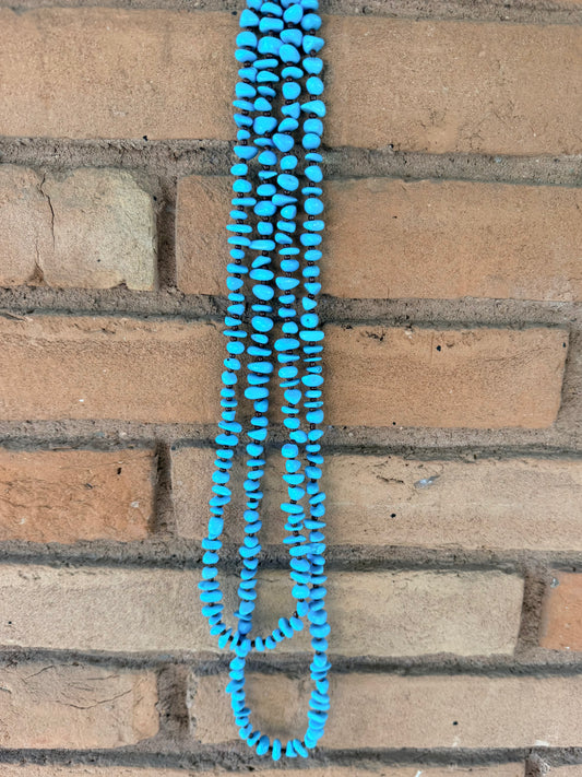 TURQUOISE CHIP NECKLACE-SMALL