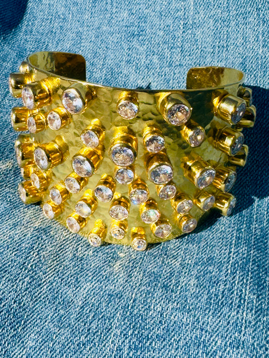 CONFETTI CRYSTAL CUFF-SPECIAL ORDER