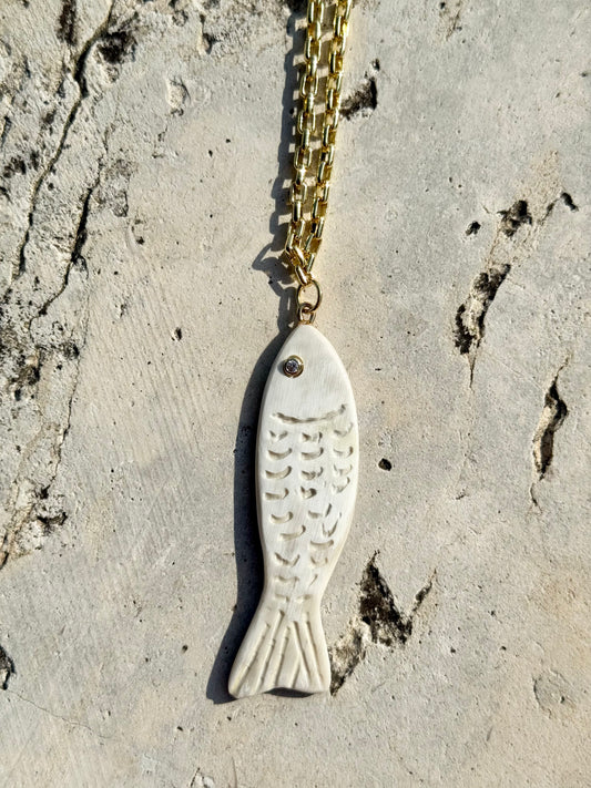 KSDxAKOLA Fish Necklace