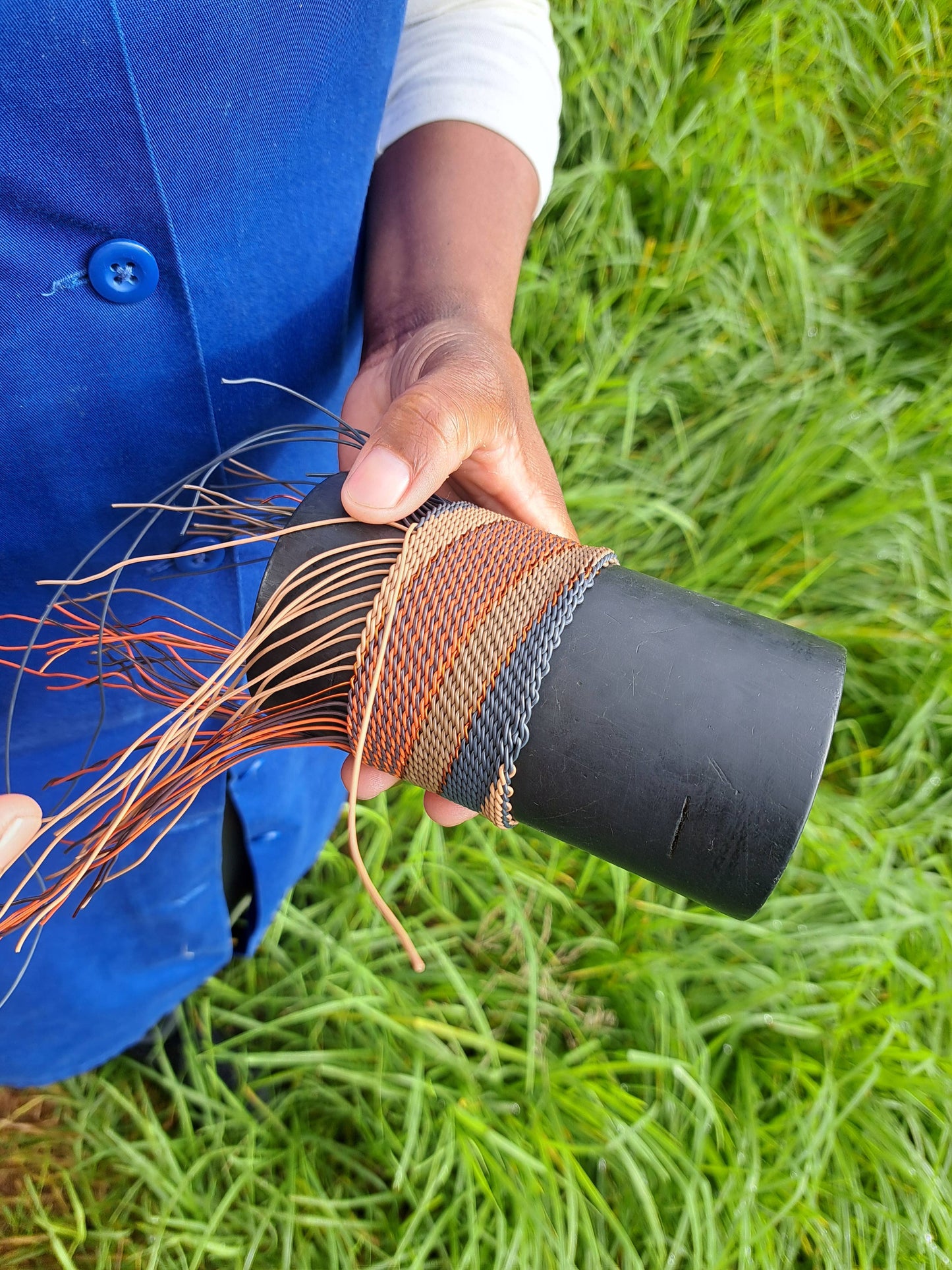 Telephone Wire Bangle: African Spirit