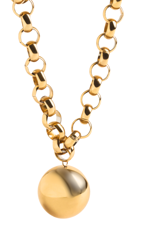 THE GOLD SPHERE NECKLACE