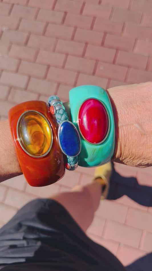 MOD BANGLE-BURNT ORANGE