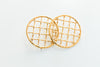 MARIA BASKETWEAVE CIRCLE EARRING-LARGE-MADE TO ORDER