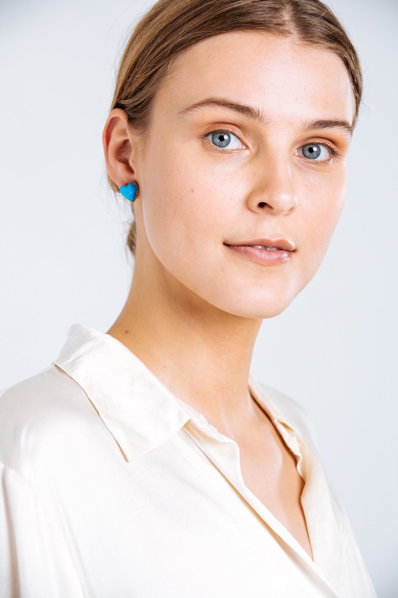 MOD HEART STUD-MADE TO ORDER
